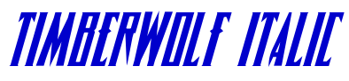 Timberwolf Italic fuente
